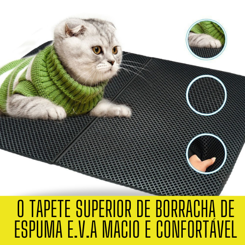 Tapete Recolhedor de Areia para Gatos