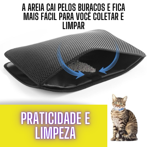 Tapete Recolhedor de Areia para Gatos