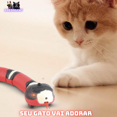 Cobrinha de brinquedo para Cães e Gatos com detecção inteligente